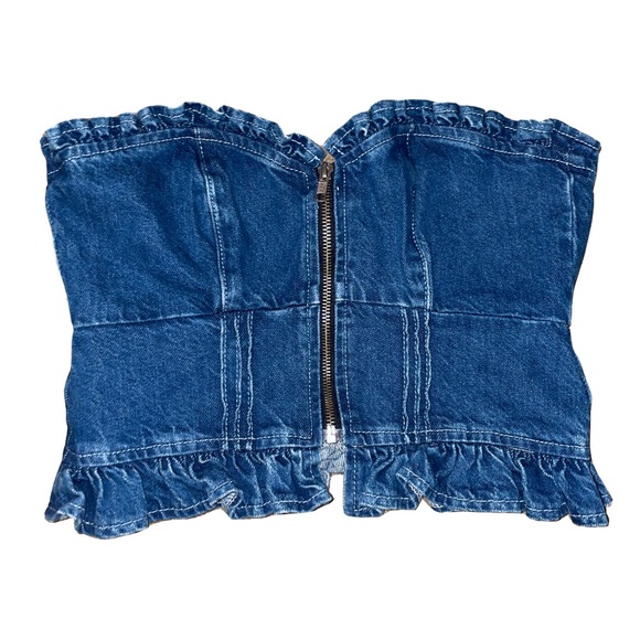 Denim Tube Top - Picture 2 of 3